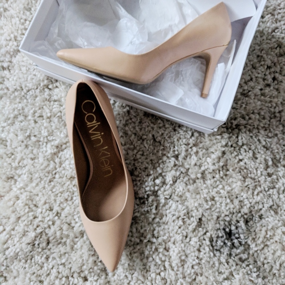 Calvin Klein Nude Heels